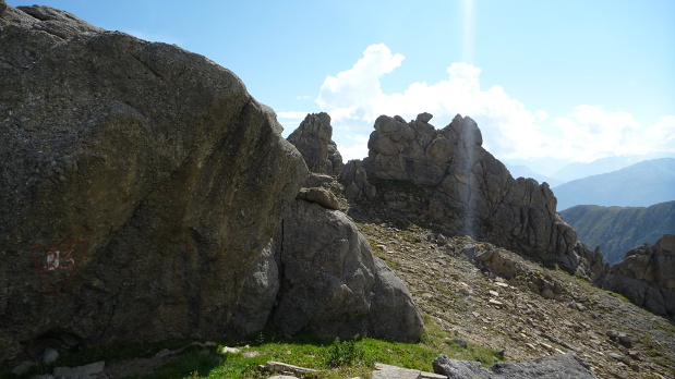 hrebeň smer Hinteres Alpjoch