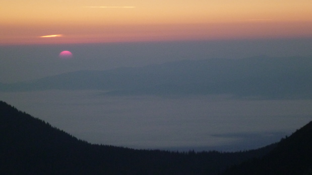 východ slnka nad Brnčou