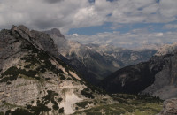 Dolomity, Ferrata Michielli Albino Strobel, Punta Fiames (2 252 m)