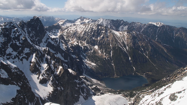 Morské oko, z Rysov